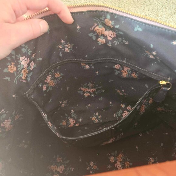 Light Pink Coach Regenerative Leather Tote Bag with Charm - Picture 14 of 16